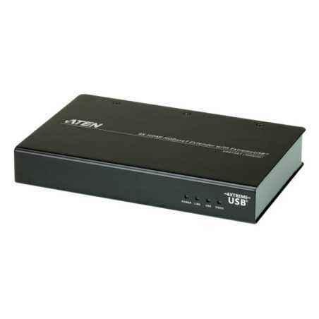 Extender video ATEN- extender- HDMIM) - USB Type-B la HDMIM) - USB 2.0 x 3- 4K DCI4096x2160) la 60Hz- VE813A-AT-Gtimbru verde 0.