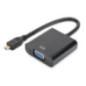 DIGITUS converter micro-HDMI to VGA micro HDMI plug VGA D-Sub connector 3.5mm audio jack black DA-70460timbru verde 0.8 lei)
