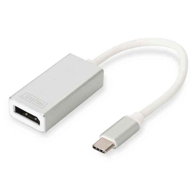 DIGITUS USB Type C 4K DP Adapter Aluminium Housing 20cm cable length Chipset VL100 DA-70844timbru verde 0.08 lei)