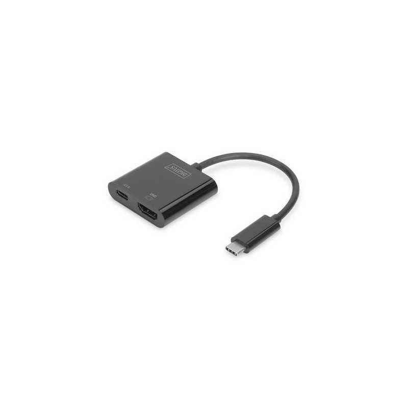 DIGITUS USB Type C to HDMI Adapter 4K/60Hz USB C PD black DA-70856timbru verde 0.18 lei)