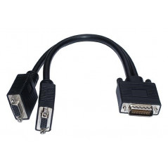 Cablu video DMS-59, tata 59 pini - 2 x VGA, tata