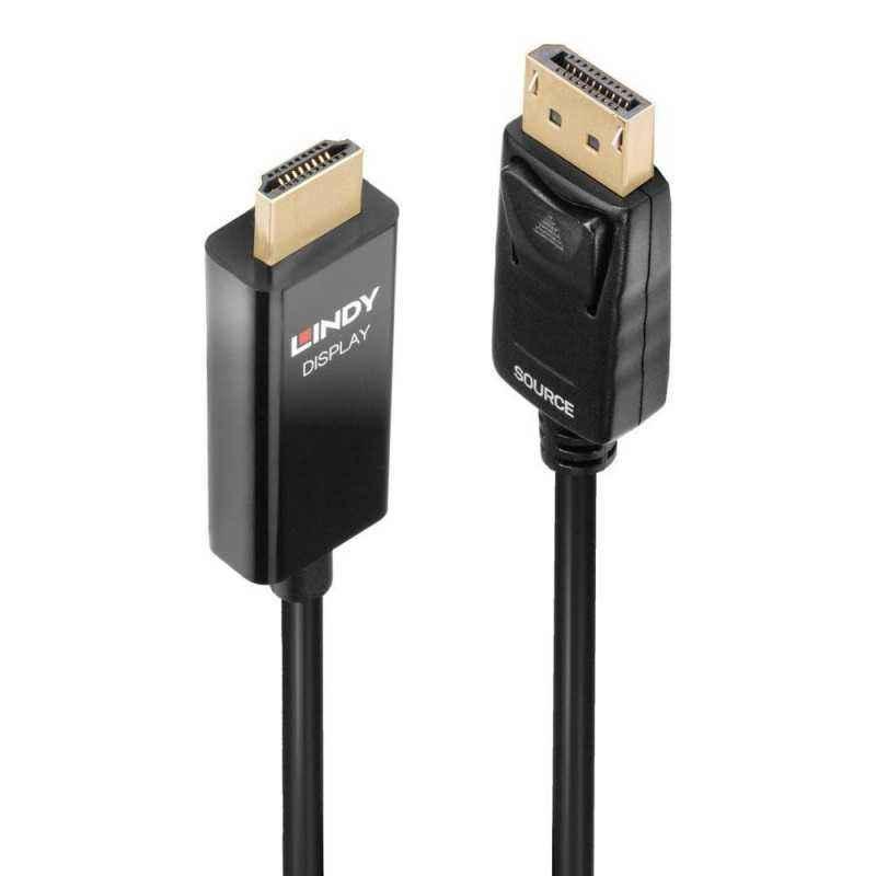 Cablu Lindy 2m DisplayPort la HDMI HDR LY-40926timbru verde 0.8 lei)