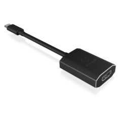 CABLU video Icy Box USB Type-C la HDMI- 4K la 60Hz- aluminiu & plastic- negru- IB-AD534-C