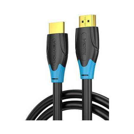 Cablu video Vention- HDMI(T) la HDMI(T)- 1.5m- rezolutie maxima 4K la 60Hz- conectori auriti- cupru- invelis PVC- negru- AACBGti