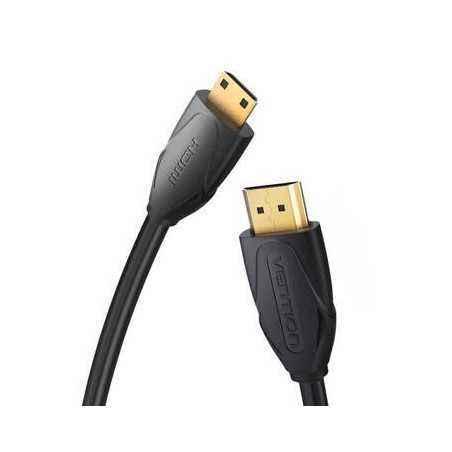 Cablu video Vention- HDMI(T) -miniHDMI(M)- 1.5m- rezolutie maxima 4K la 30Hz- conectori auriti- cupru- dublu sens-invelis PVC- n