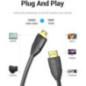 Cablu video Vention- HDMI(T) -miniHDMI(M)- 2m- rezolutie maxima 4K la 30Hz- conectori auriti- cupru- dublu sens-invelis PVC- neg