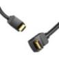 Cablu video Vention- HDMI(T) la HDMI(T)- 2m- rezolutie maxima 4K la 60Hz- conectori auriti- cupru- unghi 270 grade- negru- AAQBH