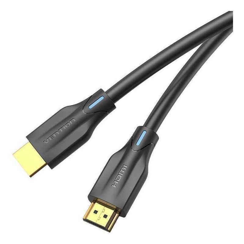 Cablu video Vention- HDMI(T) la HDMI(T)- 2m- rezolutie maxima 8K la 60Hz/4K la 120Hz- conectori auriti- cupru/argint- invelis PV