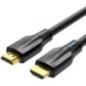 Cablu video Vention- HDMI(T) la HDMI(T)- 2m- rezolutie maxima 8K la 60Hz/4K la 120Hz- conectori auriti- cupru/argint- invelis PV