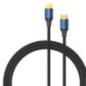 Cablu video Vention- HDMI(T) la HDMI(T)- 1.5m- rezolutie maxima 8K la 60Hz/4K la 120Hz- conectori auriti- cupru/argint- bumbac b