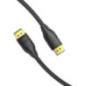 Cablu video Vention- DisplayPort(T) la DisplayPort(T)- 2m- rezolutie maxima 8K la 60Hz/4K la 120Hz- conectori auriti- cupru/argi