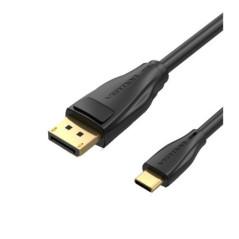 Cablu video Vention- USB Type-C(T) la DisplayPort(T)- 1m- rezolutie maxima 8K la 60Hz/4K la 120Hz- conectori auriti- cupru- inve