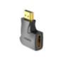 Adaptor video Vention- HDMI(T) la HDMI(M)- rezolutie maxima 4K la 60Hz- conectori auriti- unghi 90 grade- invelis PVC- adaptor v