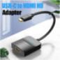 Convertor video Vention- USB Type-C(T) la HDMI(M)- 0.15m- rezolutie maxima 4K la 30Hz- conectori auriti- invelis PVC si ABS- neg