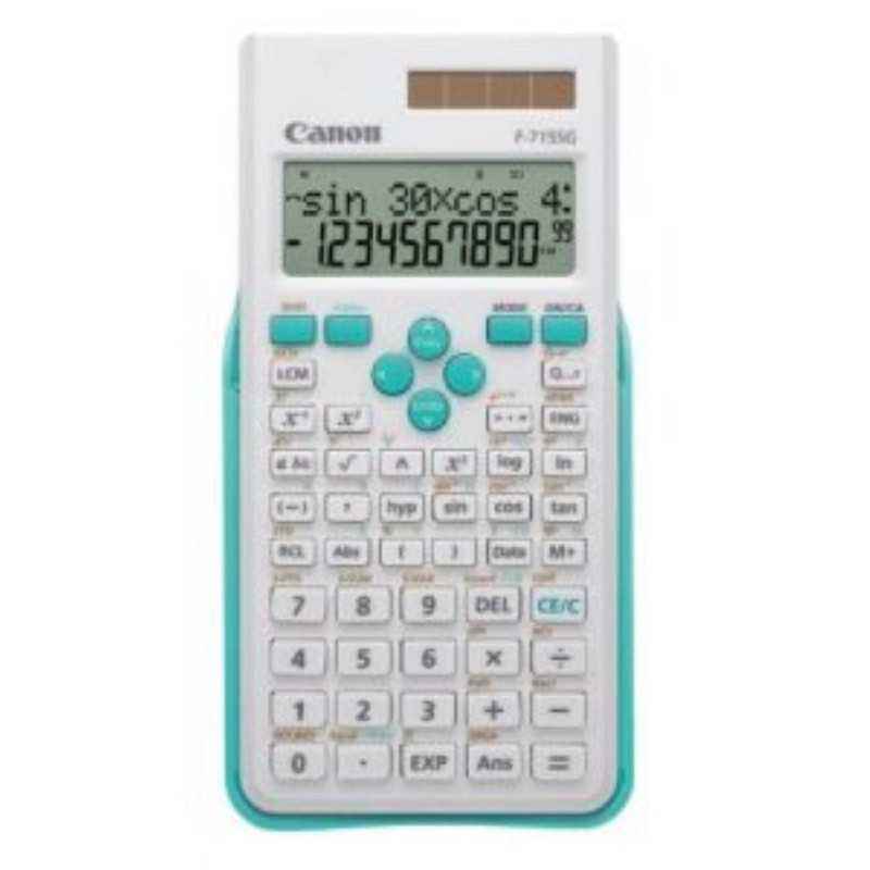 Calculator de birou CANON-F715SGWBL- 52 taste- ecran 16 digiti- alimentare solara si baterie- display LCD- 250 functii- alb- 573