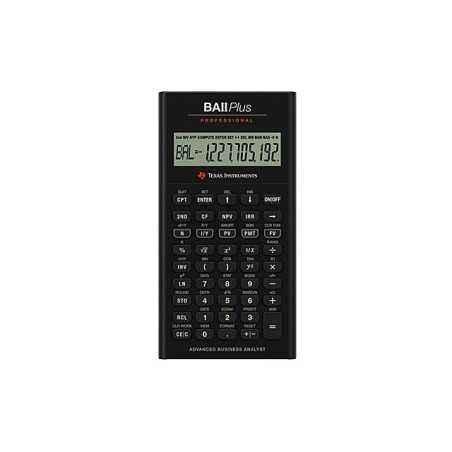 CALCULATOR de BIROU Texas Instruments BAII Plus Professional TI015110timbru verde 0.18 lei)
