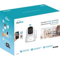 CAMERA IP D-Link- cube- pt. interior- dist. IR 8 m- tip lentila fixa 2.3 mm- 0.3 Mpx- cu fir - wi-fi- microfon da- PoE nu- carca