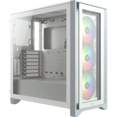 CARCASA CORSAIR Middle Tower- ATX- iCUE 4000X RGB- fara sursa- sticla securizata- fan x 2- USB 3.0 x 2- USB 3.1 gen 2 Type-C x 1