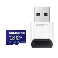 Card memorie Samsung PRO Plus Cititor USB carduri micro-SDXC- MB-MD128KB/WW- 128GB- MB-MD128KB/WWtimbru verde 0.03 lei)