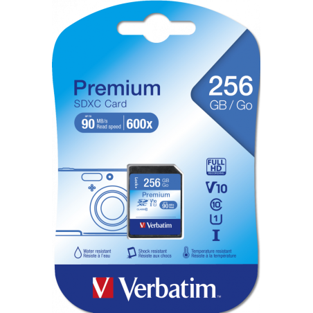 MEMORIE SD CARD VERBATIM 256GB CLASA 10 44026TIMBRU VERDE 0.03 LEI)