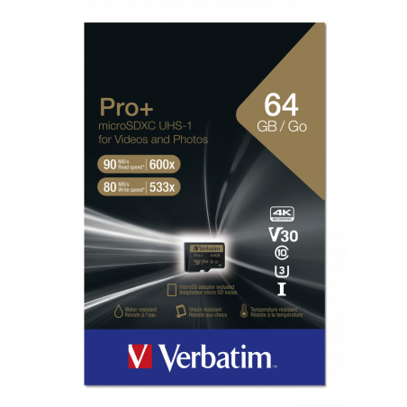 MEMORIE SD CARD VERBATIM 64GB CLASA 10 ADAPTOR INCLUS 44034TIMBRU VERDE 0.03 LEI)