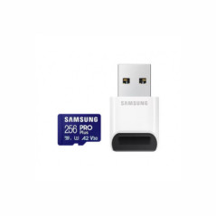 SAMSUNG PRO Plus microSD 256GB Up to 180MB/s Read and 130MB/s Write speed with Class 10 4K UHD incl. Card reader 2023 MB-MD256SB