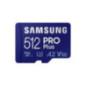 SAMSUNG PRO Plus microSD 512GB Up to 180MB/s Read and 130MB/s Write speed with Class 10 4K UHD incl. Card reader 2023 MB-MD512SB