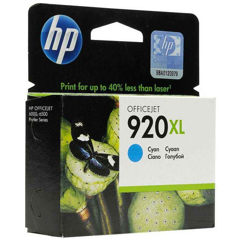 Cartus Cerneala Original HP Cyan- nr.920XL- pentru OfficeJet 6000-6500-7000-7500- -timbru verde 0.15 lei)- CD972AE