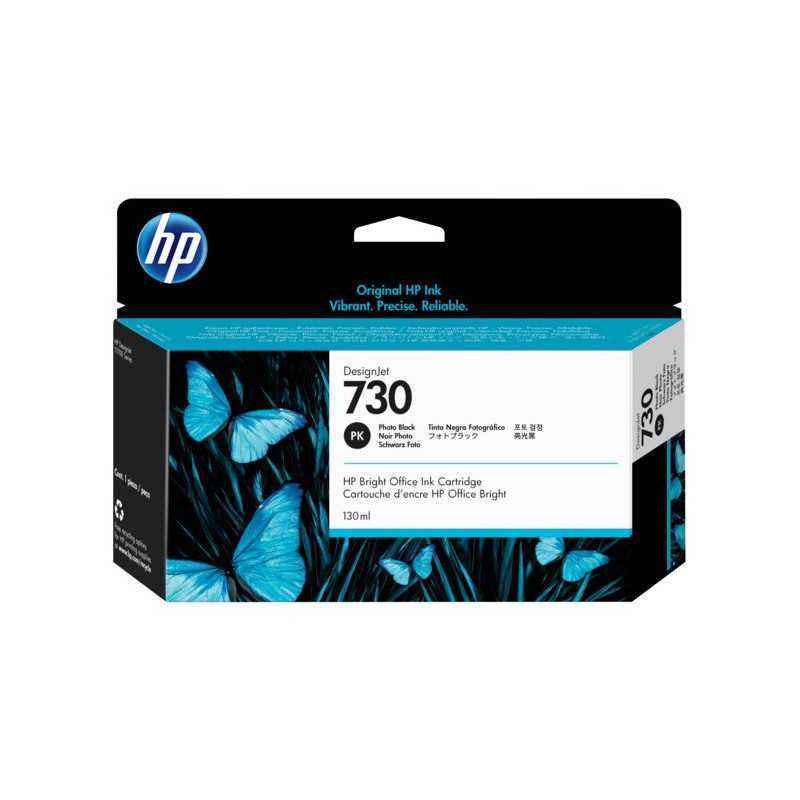 Cartus Cerneala Original HP Photo Black- nr.730- pentru DesignJet T1600-T1700-T2600- 130ml -timbru verde 0.15 lei)- P2V67A