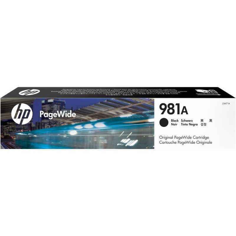Cartus Cerneala Original HP Black- nr.981A- pentru PageWide 556dn-556xh-E55650dn-MFP 586z-586dn-586f-E58650z-E58650dn- 6k- incl.