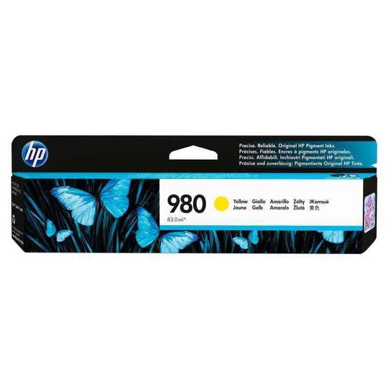 Cartus Cerneala Original HP Yellow- nr.980- pentru Office Jet X555dn-555xh-585dn-585f-585z- 6.6k- incl.TV 1.2incl.TV D8J09A