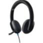 CASTI Logitech- H540- cu fir- standard- utilizare multimedia- call center- microfon pe brat- conectare prin USB 2.0- negru- 981-