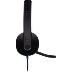 CASTI Logitech- H540- cu fir- standard- utilizare multimedia- call center- microfon pe brat- conectare prin USB 2.0- negru- 981-