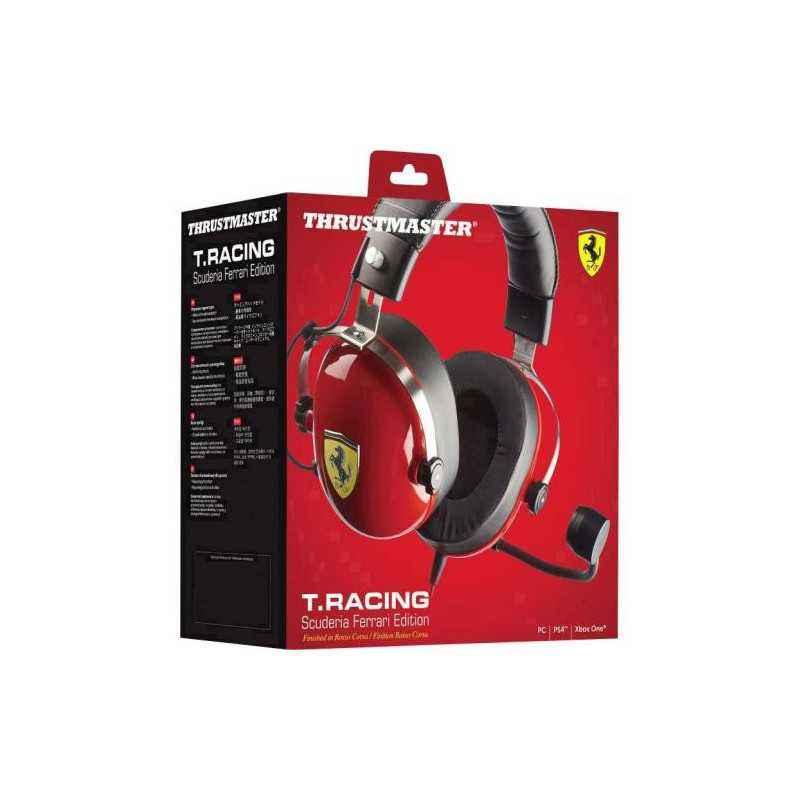 CASTI Thrustmaster - gaming 4060105 T. Racing Scuderia Ferrari Edition Headset- black-red 4060105timbru verde 0.8 lei)