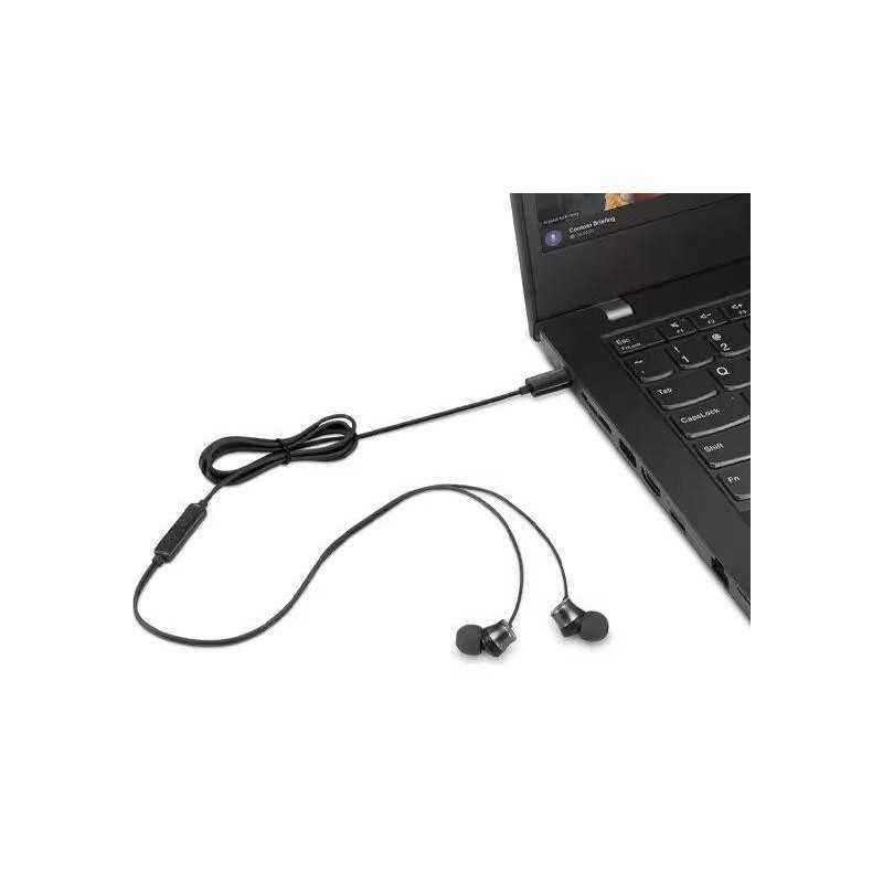 Lenovo USB-C Wired In-Ear Headphones 4XD1J77351timbru verde 0.18 lei)