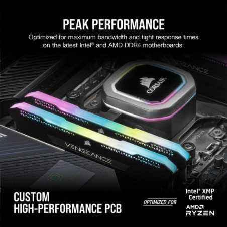 Memorie DDR Corsair DDR4 16 GB- frecventa 3200 MHz- 8 GB x 2 module- radiator- iluminare RGB- CMH16GX4M2E3200C16