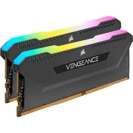 Memorie DDR Corsair DDR4 32 GB- frecventa 3200 MHz- 16 GB x 2 module- radiator- iluminare RGB- CMH32GX4M2E3200C16