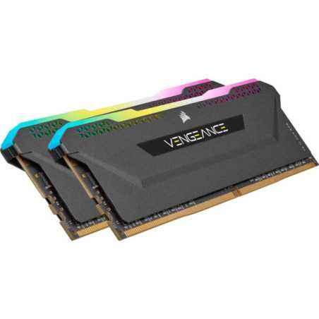 Memorie DDR Corsair DDR4 32 GB- frecventa 3200 MHz- 16 GB x 2 module- radiator- iluminare RGB- CMH32GX4M2E3200C16