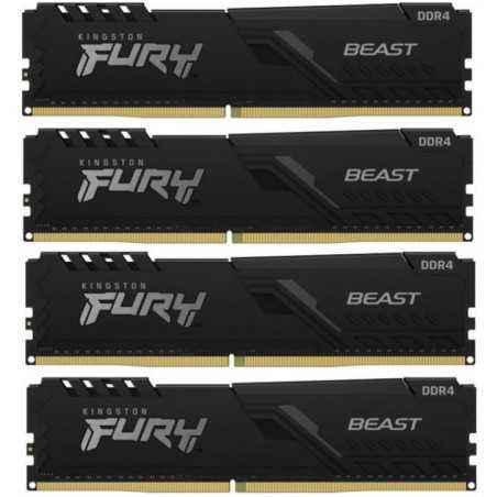 Memorie DDR Kingston Fury Beast DDR4 16 GB- frecventa 2666 MHz- 4 GB x 4 module- radiator- KF426C16BBK4/16