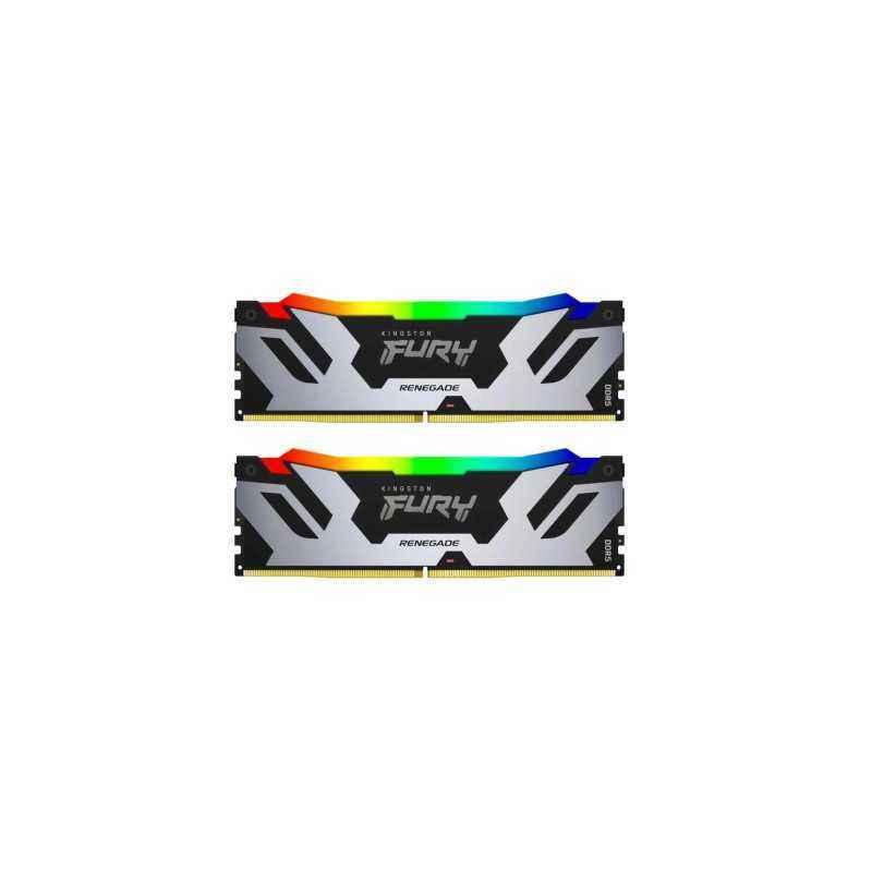 Memorie DDR Kingston DDR5 32GB frecventa 6800 MHz- 16GB x 2 module- radiator- iluminare RGB- latenta CL36- KF568C36RSAK2-32