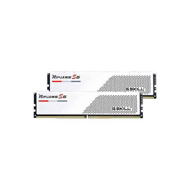 Memorie DDR G.Skill - gaming Ripjaws S5 DDR5 32GB frecventa 5600 MHz- 16GB x 2 module- radiator- latenta CL36- F5-5600J3636C16GX