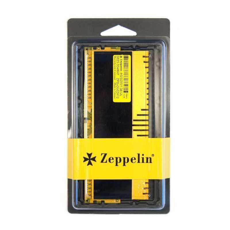 Memorie DDR Zeppelin DDR4 Gaming 8GB frecventa 3200 MHz- 1 modul- radiator- retail ZE-DDR4-8G3200-RD-GM