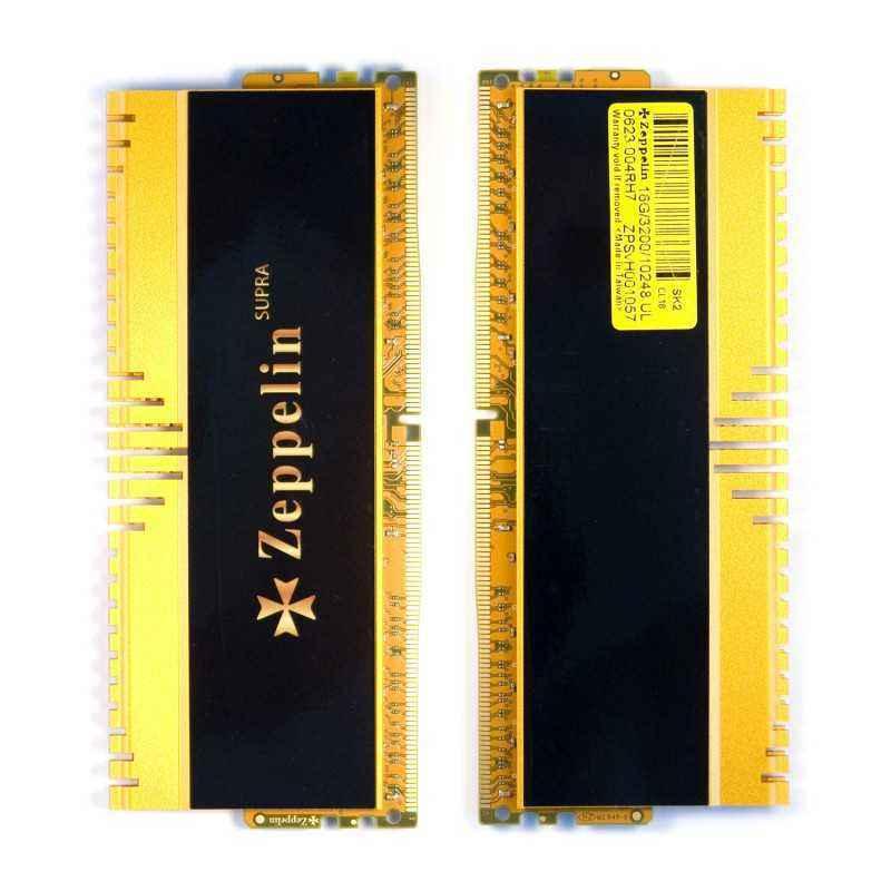 Memorie DDR Zeppelin DDR4 Gaming 32GB frecventa 3200 Mhzkit 2x 16GB) dual channel kit- radiator-retail) ZE-DDR4-32G3200-RD-GM-KI