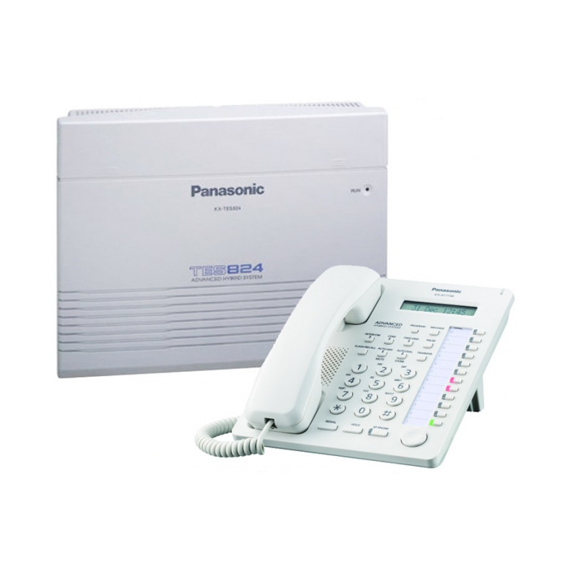Centrala telefonica KX-TES824CE3 /8) si telefon proprietar KX-AT7730NE Panasonic pack.3-TEStimbru verde 4.0 lei)