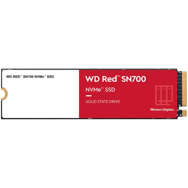 WD Red SSD SN700 NVMe 2TB M.2 2280 PCIe Gen3 8Gb/s internal drive for NAS devices WDS200T1R0C