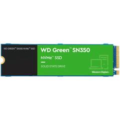 SSD WD Green SN350 500GB M.2 2280 PCIe Gen3 x4 NVMe TLC- Read/Write: 2400/1500 MBps- IOPS 250K/170K- TBW: 60 WDS500G2G0C