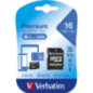 MEMORIE SD CARD VERBATIM 16GB CLASA 10 ADAPTOR INCLUS 44082TIMBRU VERDE 0.03 LEI)