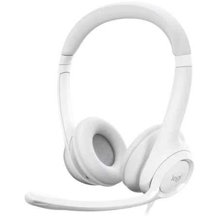 LOGITECH H390 Corded Headset - OFFWHITE - USB 981-001286timbru verde 0.8 lei)