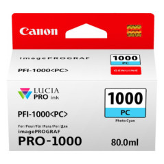 Cartus Cerneala Original Canon Light Cyan- PFI-1000PC- pentru IPF PRO-1000- -timbru verde 0.15 lei)- 0550C001AA