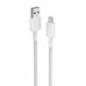 Cablu alimentare si date Anker- USB-AT) la USB Type-CT)- 0.9m rata transfer 480 Mbps- invelis nylon- braided- alb- A81H5G21timbr